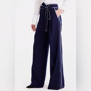 JCrew Netaporter wide leg pant